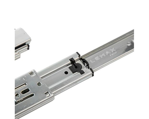 Направляющие полновыкатные шариковые, 45х350мм, с ДОВОДЧИКОМ, PUSH TO OPEN, Lemax