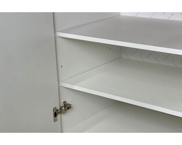 Кухонный гарнитур 2 "Монако" (ширина 360 см) (Белый/Мрамор фицрой матовый/Белый матовый)