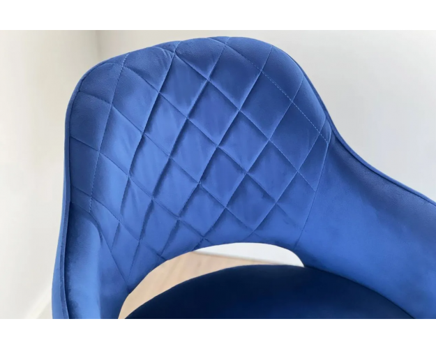 Стул Оксфорд синий (велюр) / черный