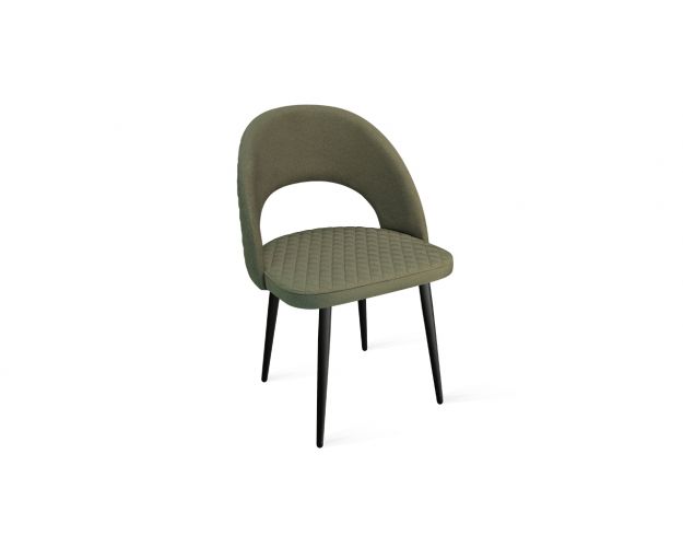 Стул «Гэтсби» К1К Черный/Микровелюр Jercy Deep Green